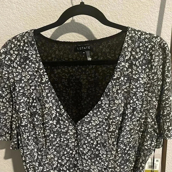 NWT 1. State Floral Front Button Dress - Picture 2 of 4